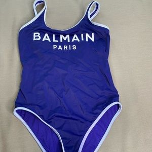 Balmain”printed logo swimsuit”